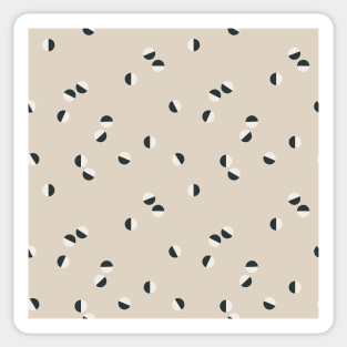 Scattered Dots Minimalist Geometric Pattern - Sand and Ocean Sticker